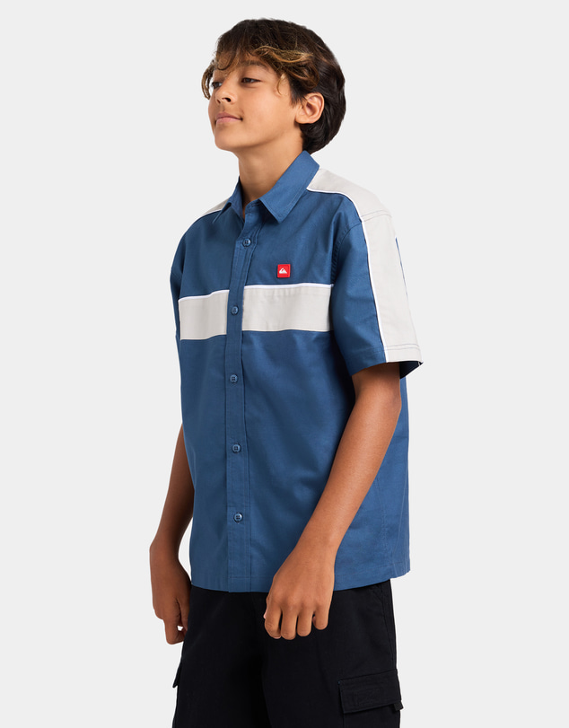 Quiksilver - Boys 8 to 16 Genetic Short Sleeve Shirt