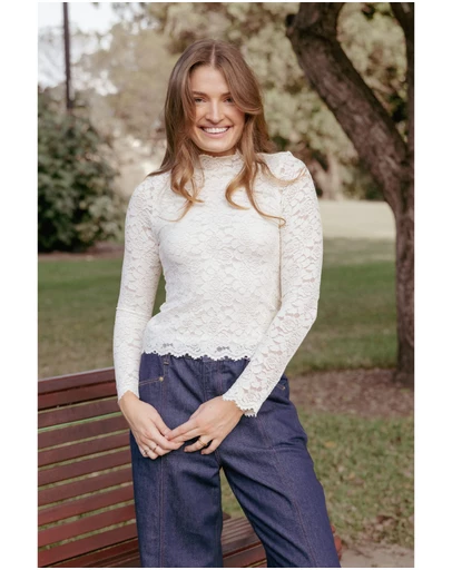 Petal & Pup - Bellie Twisted Mesh Top - Snake Print