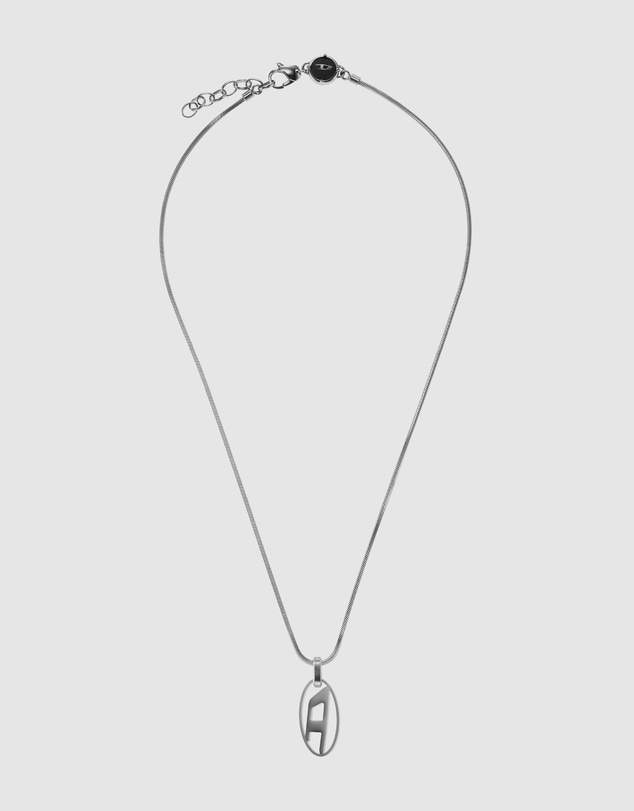 Diesel - Single Pendant Silver-Tone Necklace
