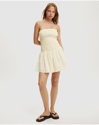 Cotton On - Shirred Tube Mini Dress