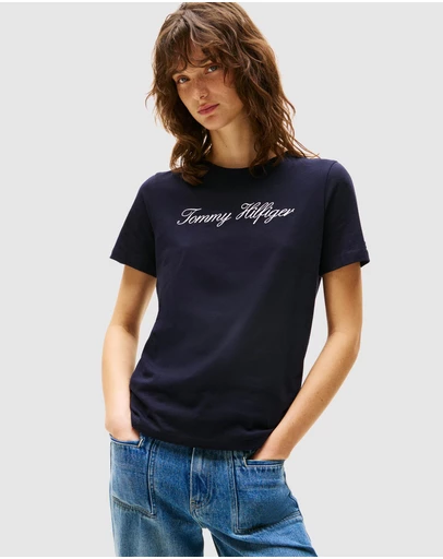 Tommy Hilfiger - Script Regular Crew Neck Short Sleeve Tee