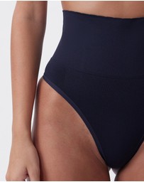 Bras N Things - Cooling Seamfree High Waist V-String - Black