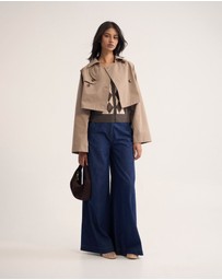 Oxford - Annalise Crop Trench Jacket