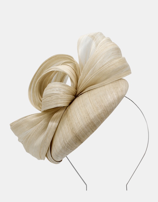 Morgan & Taylor - Chantelle Fascinator in Natural Beige