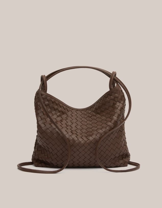 VESTIRSI - Woven Bella Convertible Backpack Chocolate