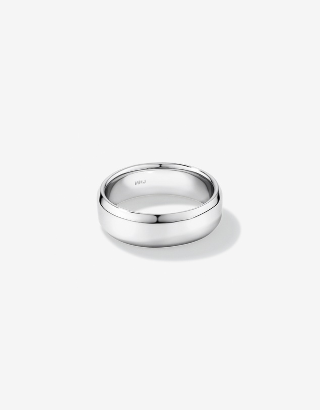 Michael Hill - 7mm Flat Bevelled Wedding Band in Sterling Silver