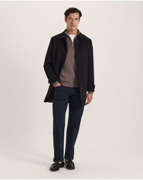 SABA - Franklin Quarter Zip Wool Knit Polo