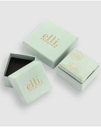 Elli Jewelry - Ring Women Signet Vintage Sapphire Moonstone Pearl 925 Sterling Silver Gold Plated
