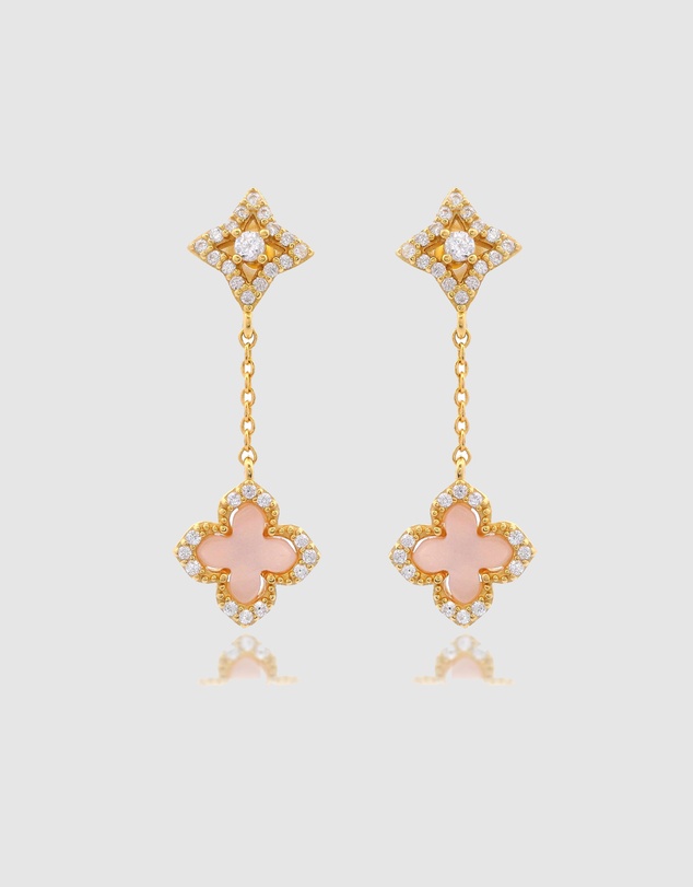 Georgini - Sydney Soirée Fairwater Mother of Pearl Drop Earrings Gold