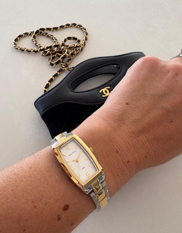 Maxum - Fanta Re-Issue - Silver Tone Case, White Dial & Duo Tone Bracelet