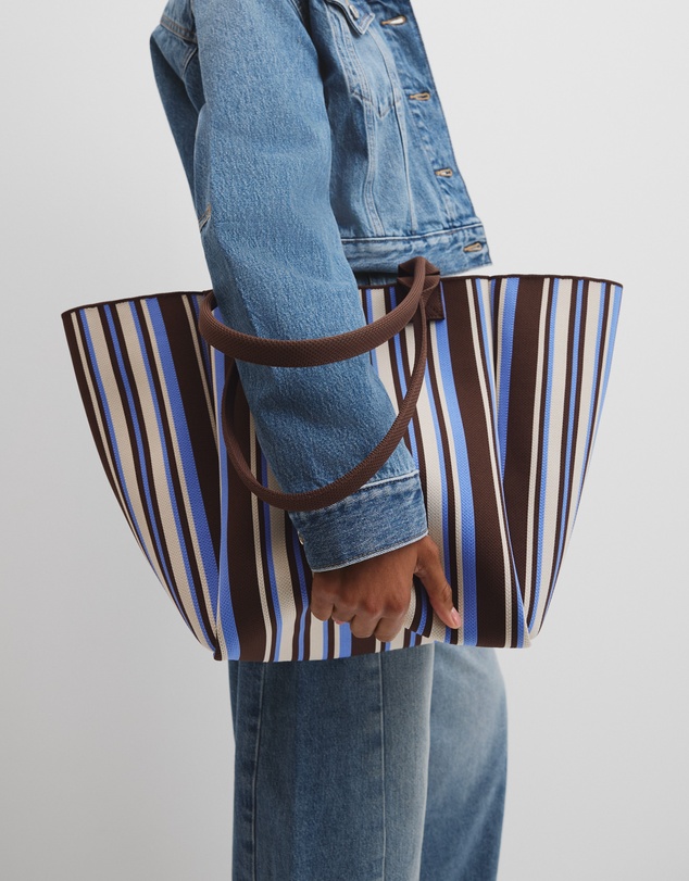 Country Road - Stripe Knit Shopper