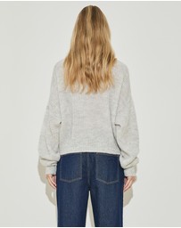 Maison Essentiele - Oversized Crew Neck Cardigan