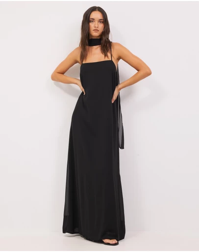 Calli - Malik Scarf Maxi Dress