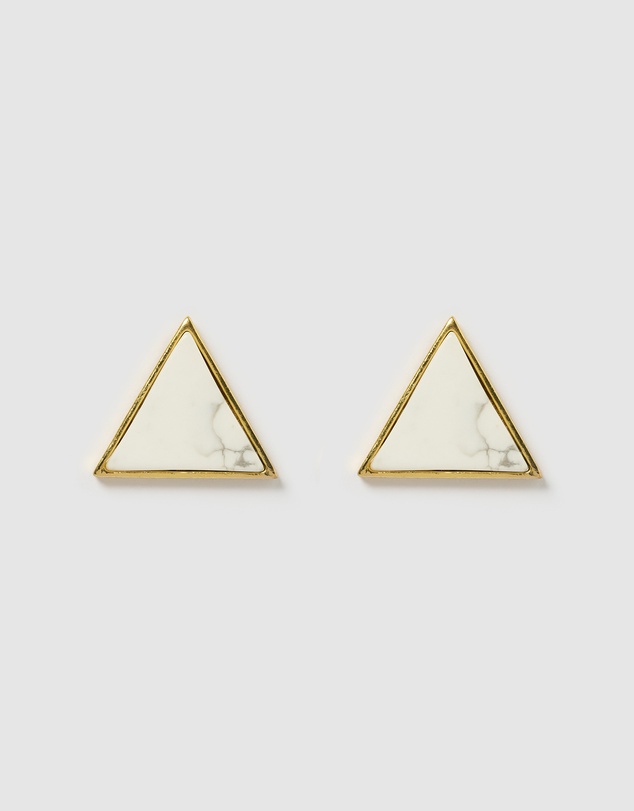 Miz Casa and Co - Geometric Triangle Earrings