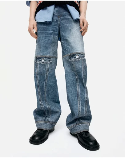 Andersson Bell - Custom-Like Printed Denim Pants - Unisex
