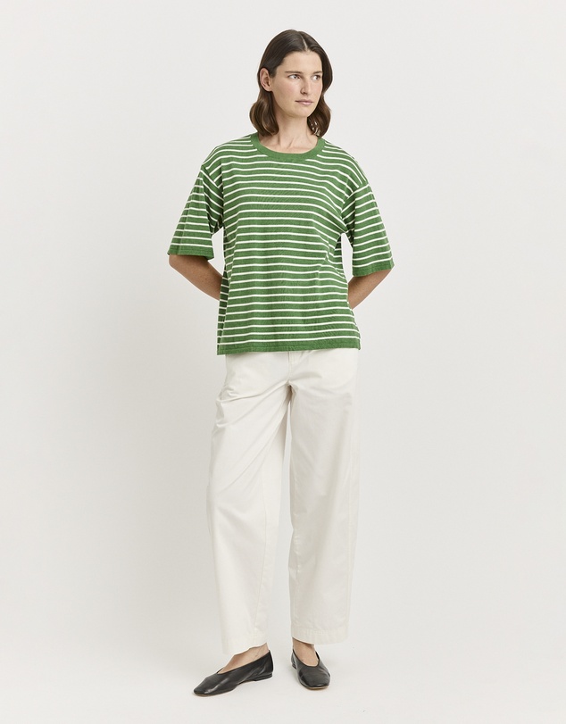 Toorallie - Relaxed Stripe Knit Tee