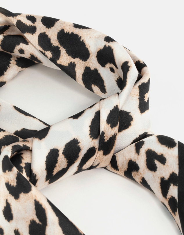 Lovisa - Leopard Fabric Satin Scarf