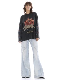 THE TALES - Heart Back Lace Long Sleeve Tee
