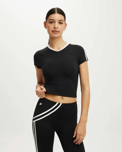 Cotton On Body Active - Ultra Soft Dash V Neck Tshirt