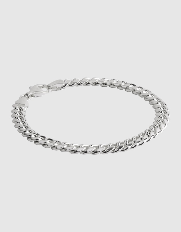 Najo - Cuban Men's Silver Bracelet (21cm)