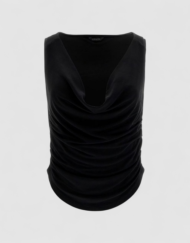 GUESS - Eco Black Cowl Neck Rika Top