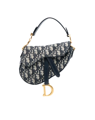 Pre-Loved by Azura Reborn - Pre-Loved Mini Oblique Canvas Saddle Bag