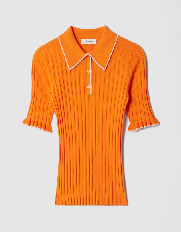 & Other Stories - Rib-Knit Polo Shirt