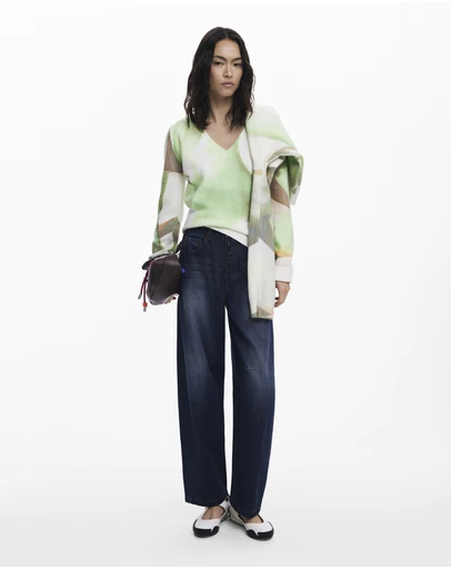 Desigual - Soft V-neck sweater