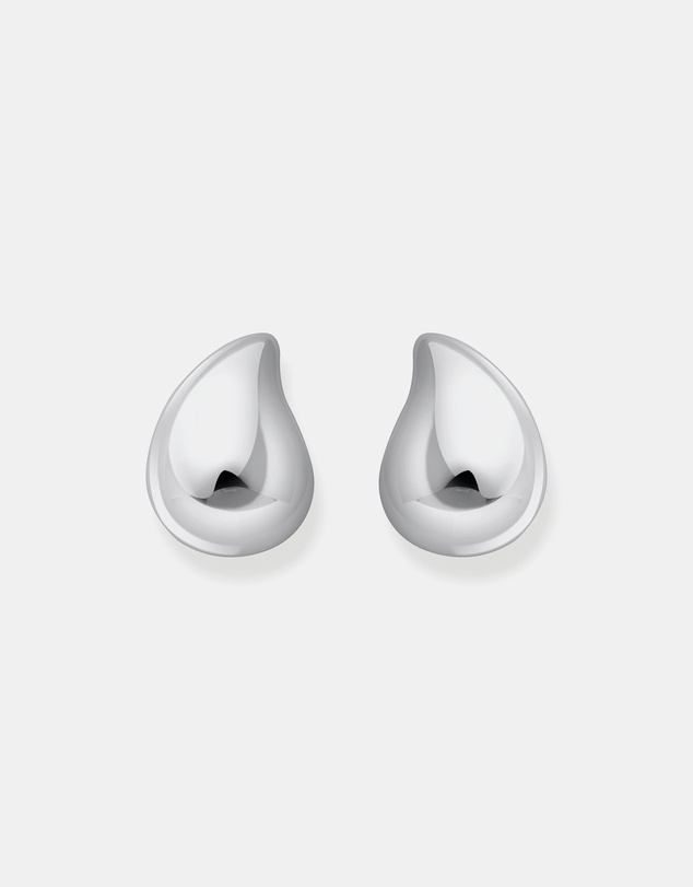 THOMAS SABO - Organic drop-shaped ear studs silver