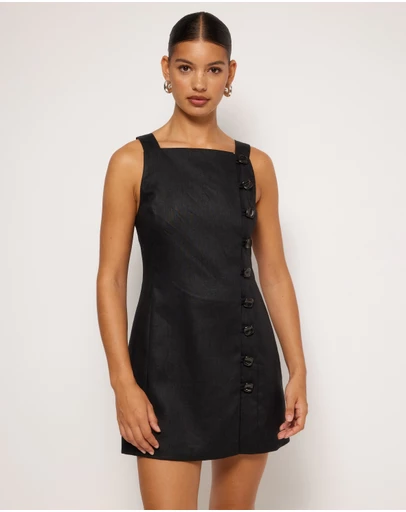 AERE - Sian Linen Mini Dress