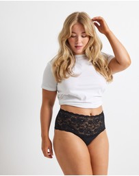 Kayser - 2 Pack Daily Essentials Cotton & Floral Lace Full Brief (465 )