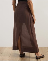 Atmos&Here - Lola Organza Sheer Maxi Skirt