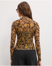 The Fated - Florence Long Sleeve Mesh Top