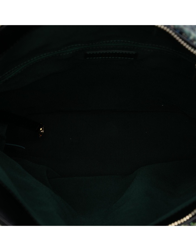 Pre-Loved by Azura Reborn - Pre-Loved Quilted Aged Calfskin and Tweed Casual Style Hobo