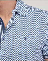 Oxford - Milo Cotton Jersey Printed Polo