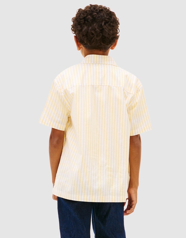 Tommy Hilfiger - Ithaca Stripe SS Oxford Shirt - Kids