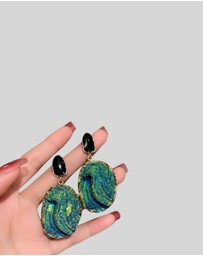 KAJA Clothing - Oil painting earrings