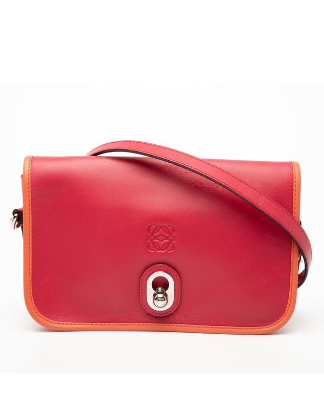 Pre-Loved by Azura Reborn - Pre-Loved Bicolor Leather Anagram Ines Flap Crossbody