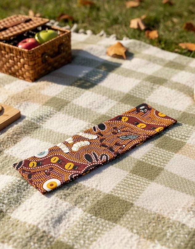 Jacaru - Jacaru 1674 Cotton Scarf Bush Tucker (Aboriginal design)