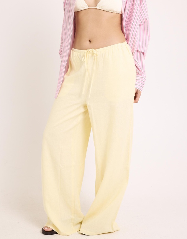 Subtitled - Hideaway Linen Wide Leg Pants