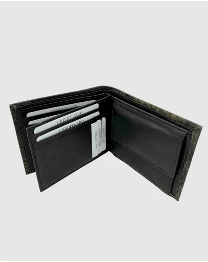 Jacaru - Jacaru 5786 Kangaroo Leather Flap Wallet