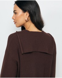 AERE - Lilo Cotton Wool Polo Knit