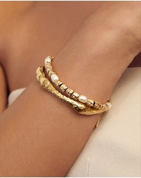 Arms Of Eve - Jayde Gold Cuff Bracelet