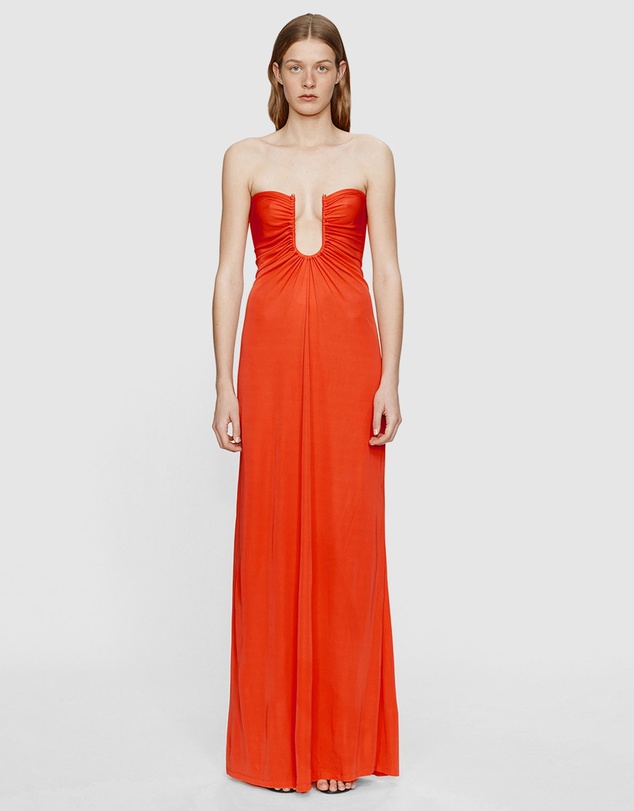 Christopher Esber - Arced Palm Strapless Dress