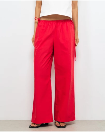AERE - Tide Low Rise Poplin Pants