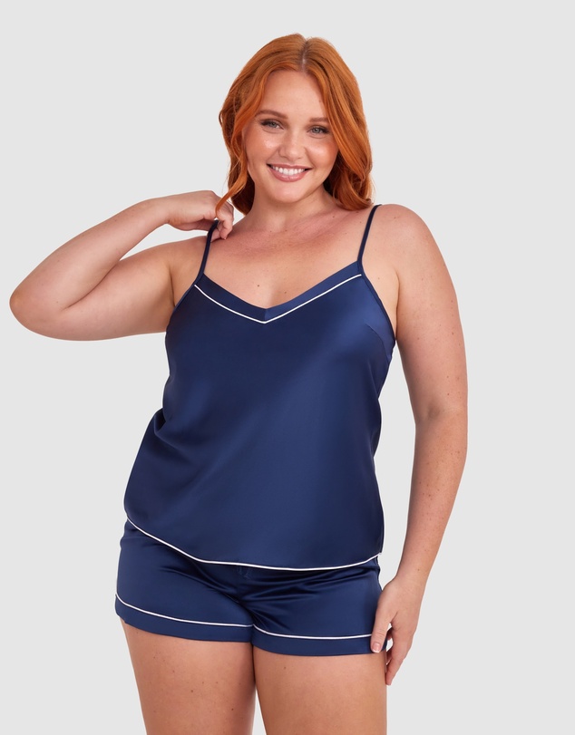 Bras N Things - Liquid Satin Cami - Navy