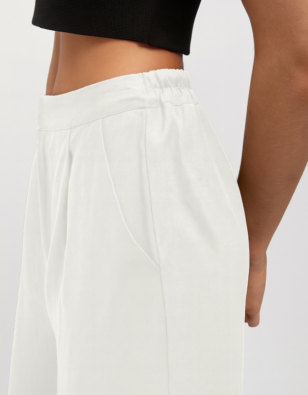 FRIEND of AUDREY - Hayworth Linen Split Trousers