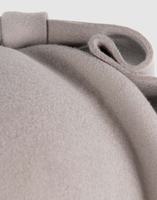 Max Alexander - Felt Grey Pillbox Hat