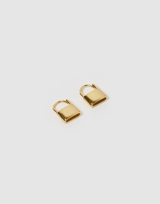 Izoa - Locked Huggie Earrings
