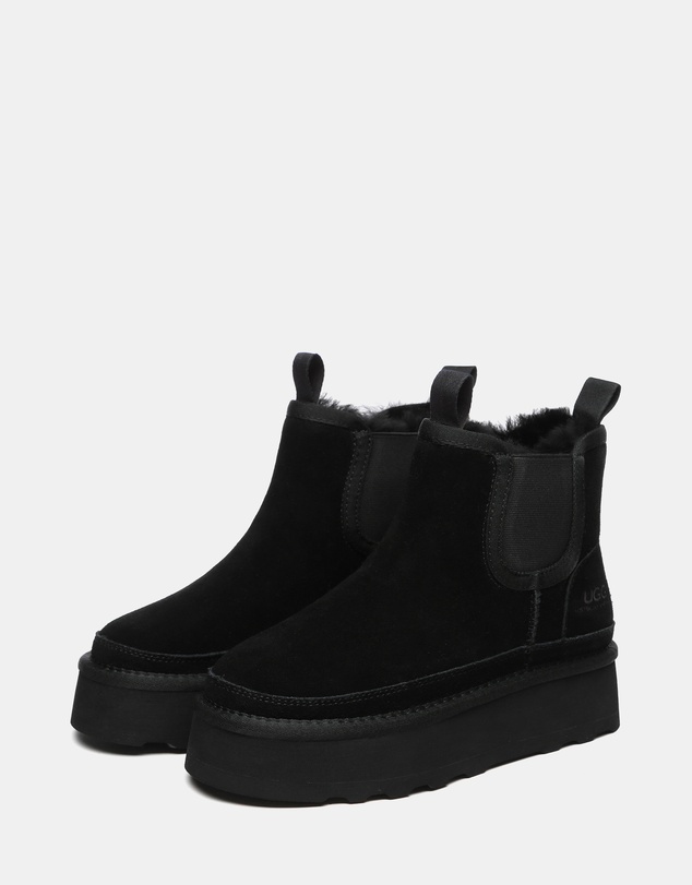 EVERAU - Australian Shepherd Ugg Chelsie Platform Cow Suede Upper UGG Boots